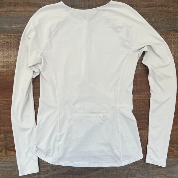 Athleta | Women's Pacifica Wrap Front Top White | Size Medium - Picture 2 of 7